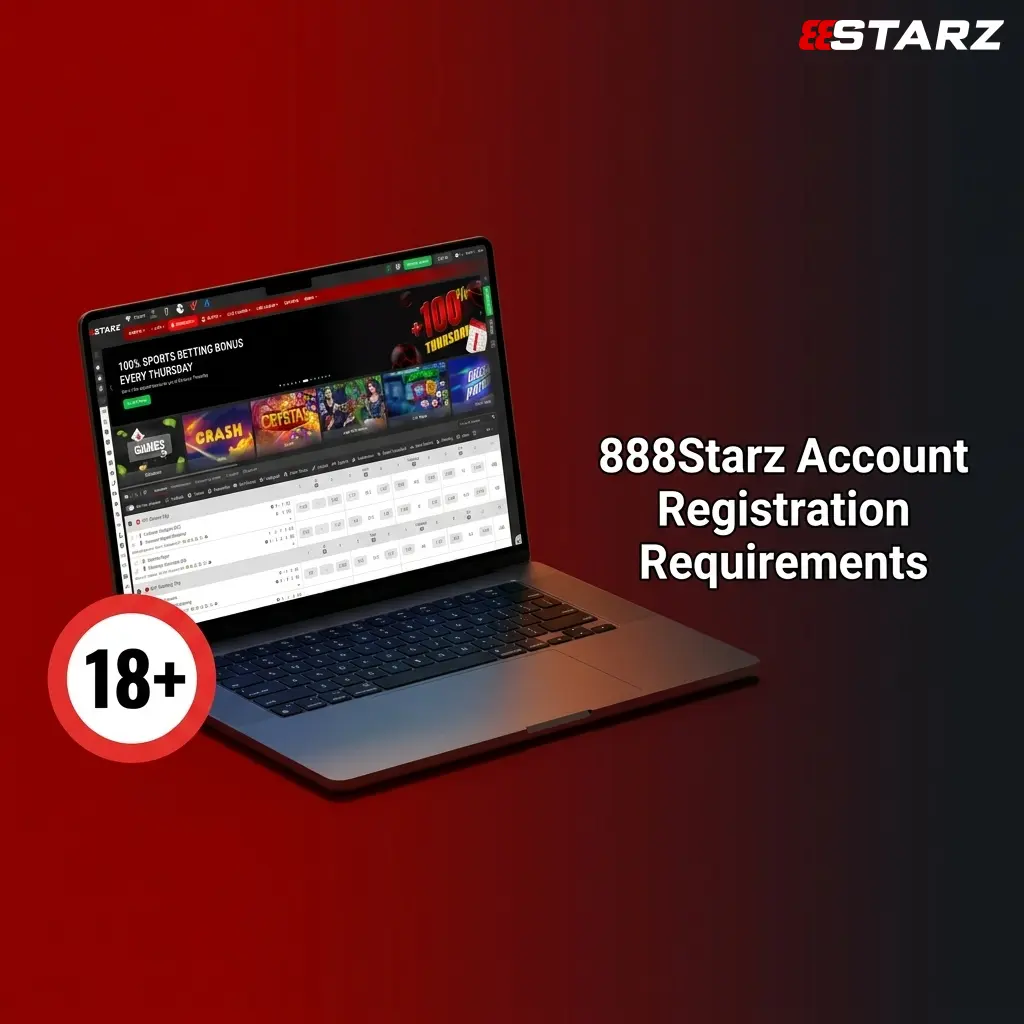888Starz account registration requirements for Sri Lanka users including age limit, ID verification, and one account policy
