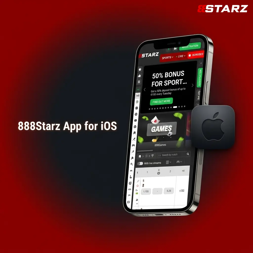 888Starz iOS app download steps for iPhone and iPad on App Store, supporting iOS 12.0 or later in Sri Lanka