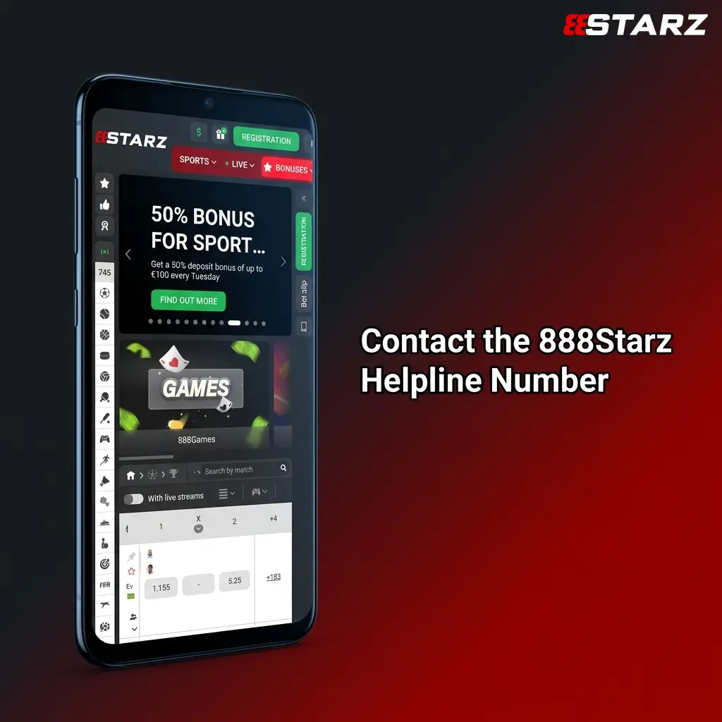 888Starz helpline number support contact page showing phone assistance options for account and payment issues in Sri Lanka