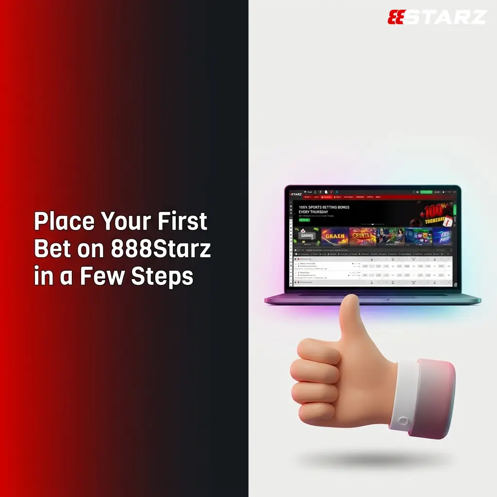 Step-by-step guide to placing your first bet on 888Starz including registration, deposit, and bet slip confirmation