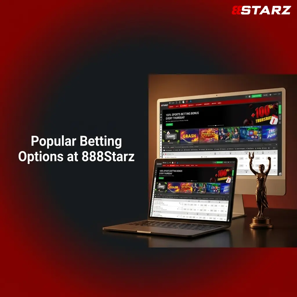 Diverse betting options at 888Starz including single bets and multi-event formats for all playing styles