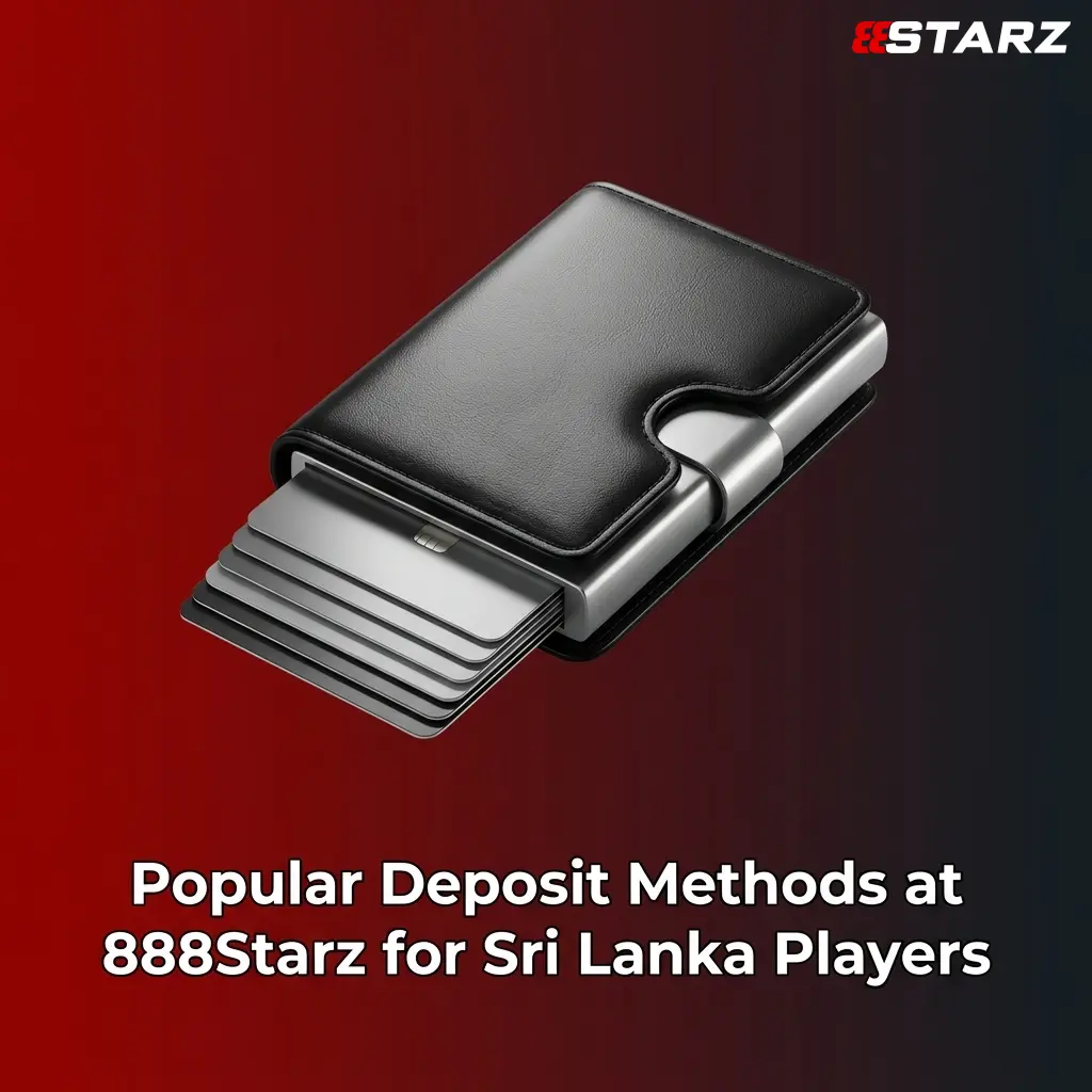 888Starz deposit methods for Sri Lanka players including Visa, Mastercard, Skrill, Neteller, Bitcoin, USDT, and Ethereum