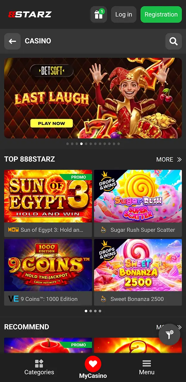 Learn about the casino games available on the 888Starz app.