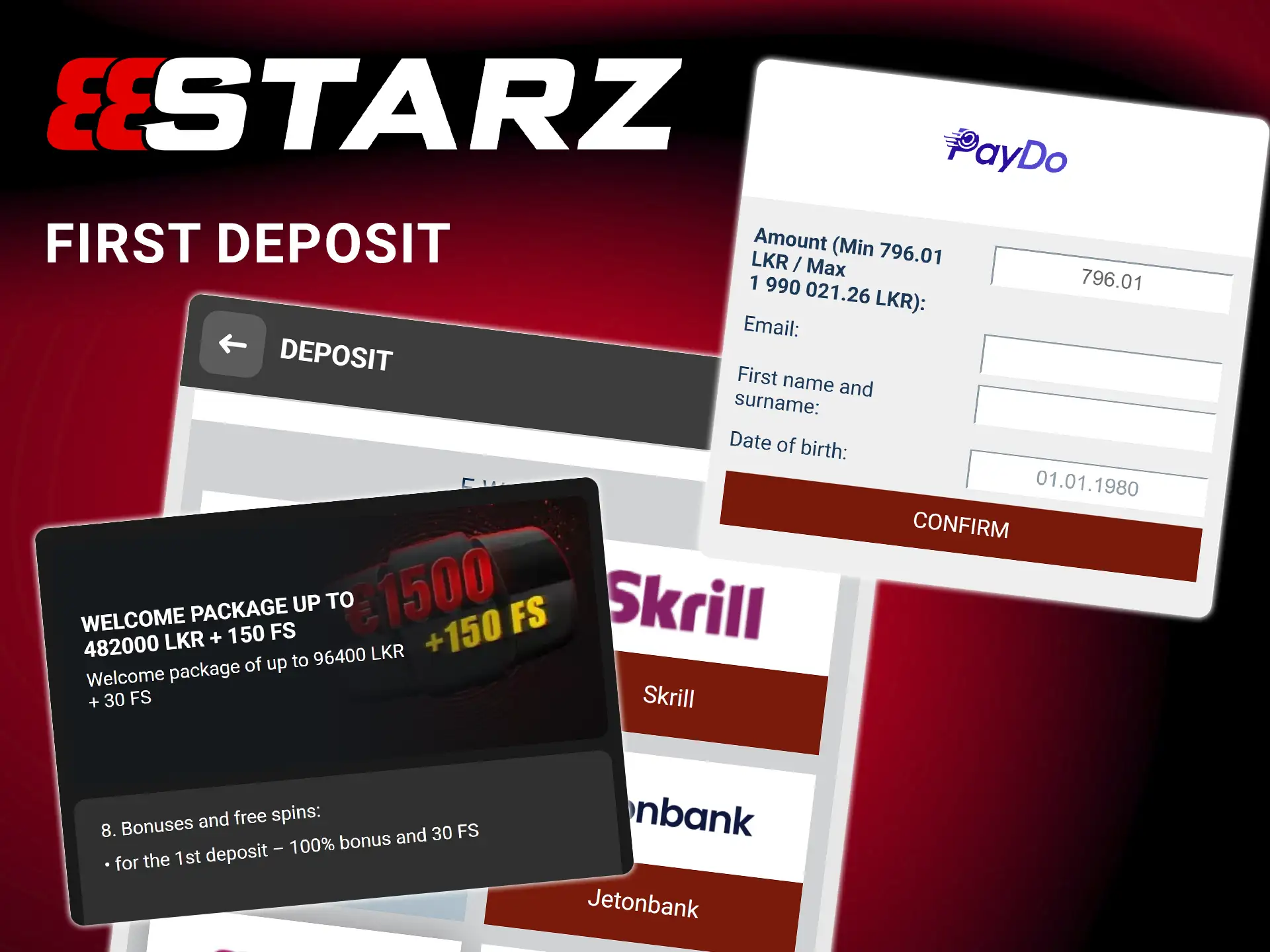 Increase your initial balance with a first deposit bonus for new players at 888Starz.