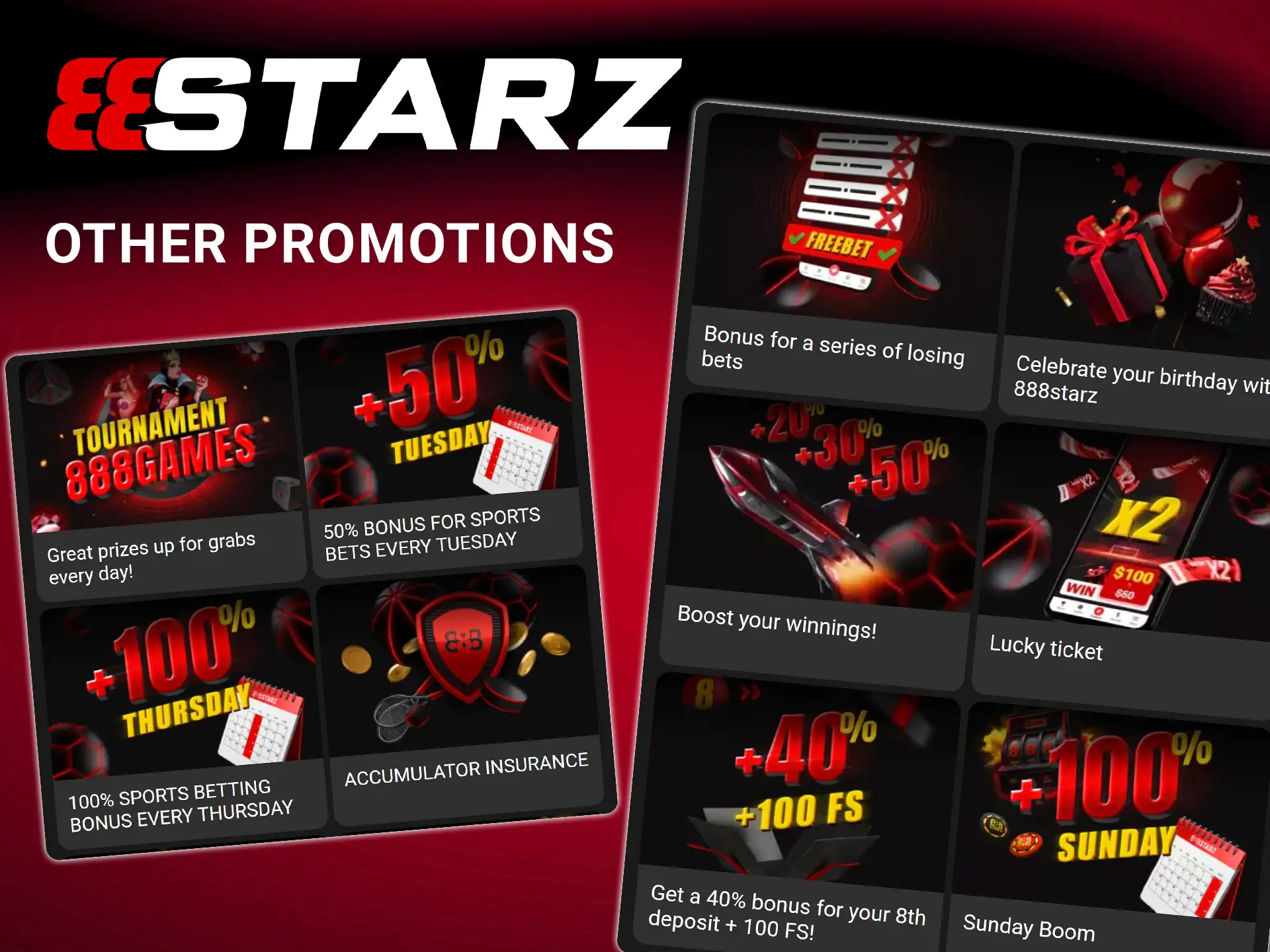 Explore active bonus offers and other promotions available at 888Starz.