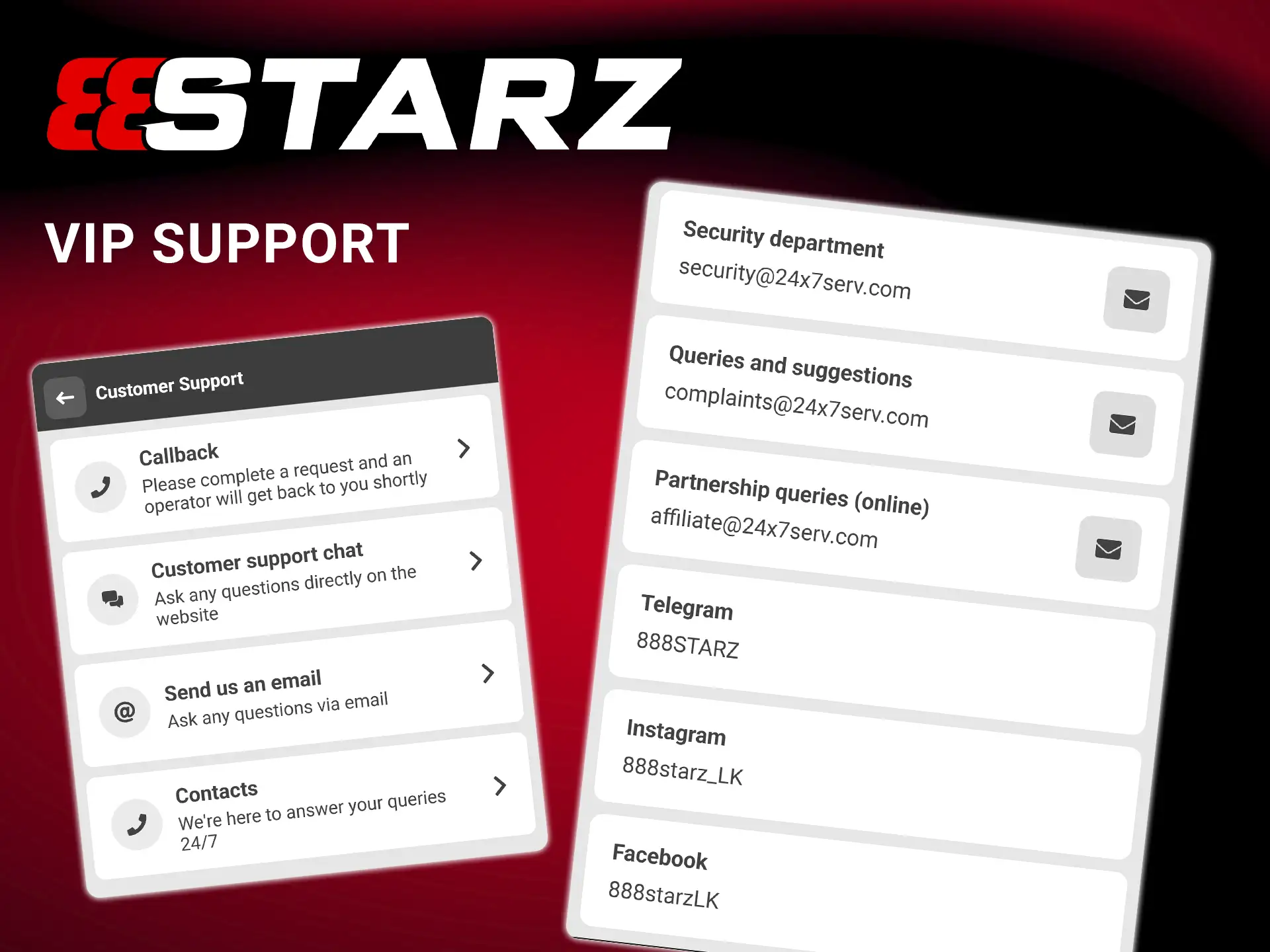 Enjoy exclusive assistance with VIP and priority support for high-level players on 888Starz.